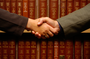 choosing a bankruptcy lawyer finding your bankruptcy lawyer - handshake